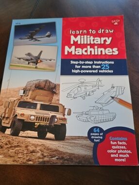 Learn to Draw Military Machines Kids Activity Book - Paperback